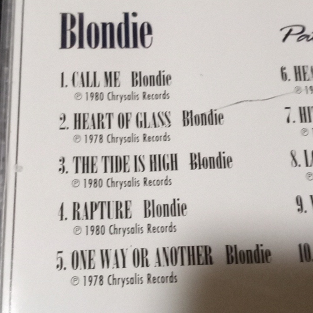 CD BLONDIE & PAT BENETAR - Picture 5 of 6